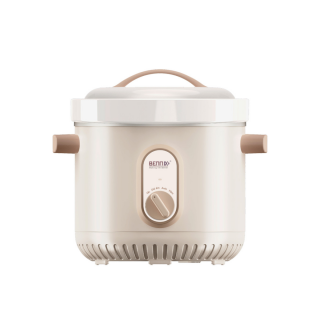 Nồi Nấu Chậm Cơ Bennix BN-68KC-C dung tích 3L Màu Trắng Nắp Sứ