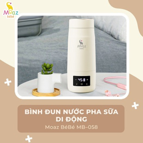Bình đun nước pha sữa di động moaz bé bé MB-058