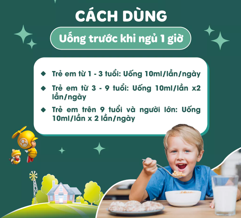 Cách dùng Siro Jolli Baby Gold